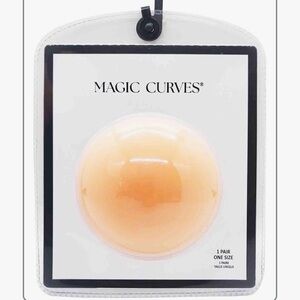 Magic Curves 4" Non-Adhesive Breast Pasties Nude